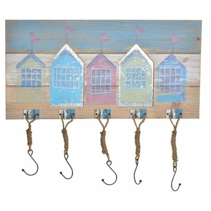 

Perchero de Pared DKD Home Decor Madera Metal (60 x 3 x 30 cm)
