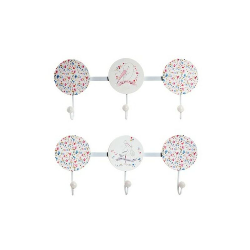 

Perchero de Pared DKD Home Decor Madera Metal Cigüeña (40 x 4 x 16 cm) (2 pcs)