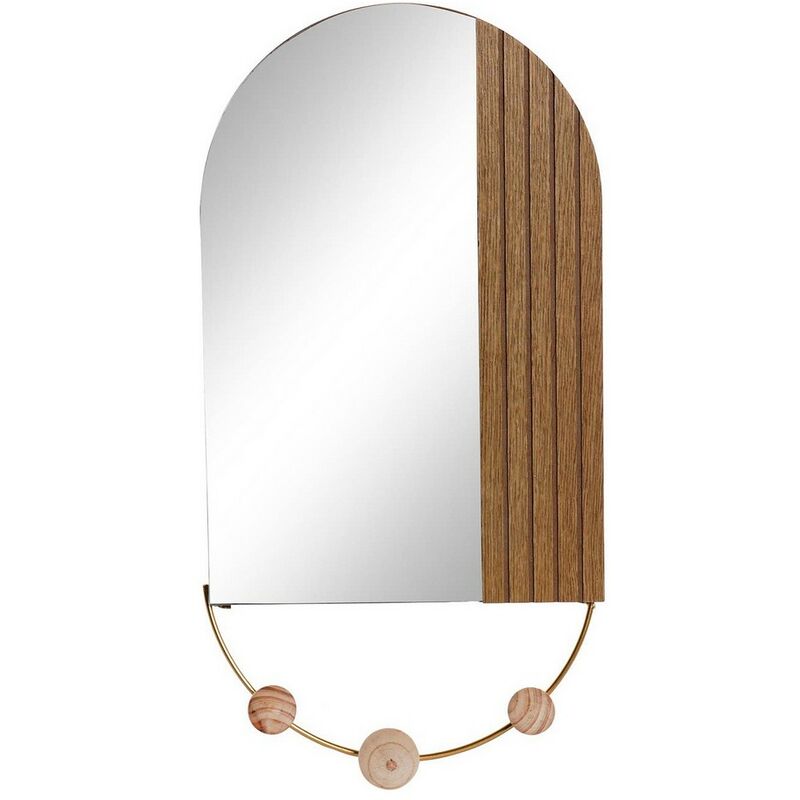 

Perchero de Pared DKD Home Decor Metal Cristal Dorado (30 x 4 x 60.5 cm)
