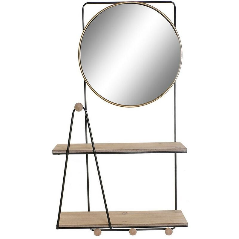 

Perchero de Pared DKD Home Decor Metal Espejo Madera MDF Loft (48.5 x 19 x 91.5 cm)