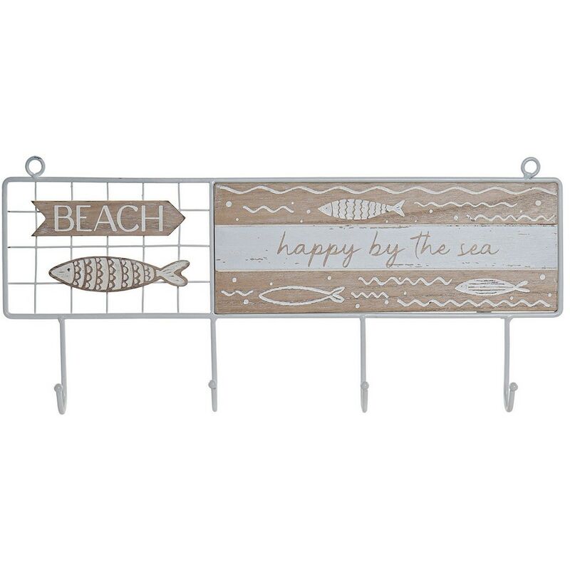 

Perchero de Pared DKD Home Decor Metal Madera MDF (40 x 4 x 18 cm)