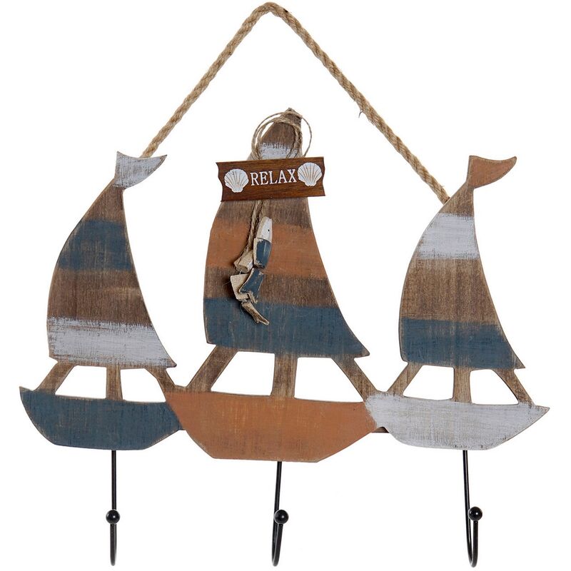 

Perchero de Pared DKD Home Decor Metal Pino (34 x 2 x 35 cm)