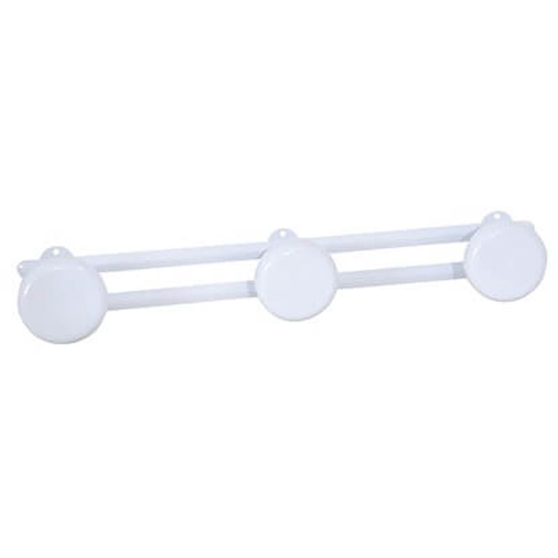 

perchero de pared MSV, con 3 ganchos, color blanco