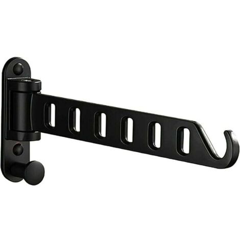 Perchero de pared plegable con gancho para lavandería, dormitorio, baño y balcón.