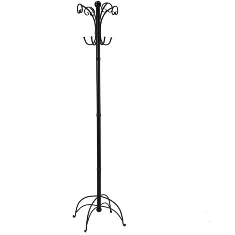 Perchero de pie de metal negro ø45cm x 180cm