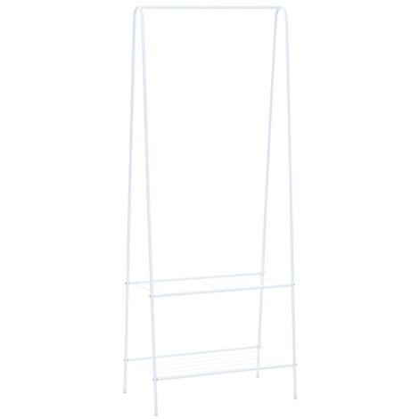 Perchero de ropa blanco 59x35x150 cm vidaXL