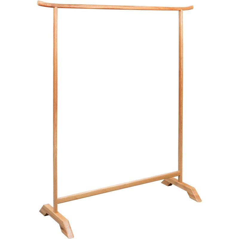 

vidaXL Perchero de Ropa de Madera Maciza de Roble 125x175 cm - Marrón