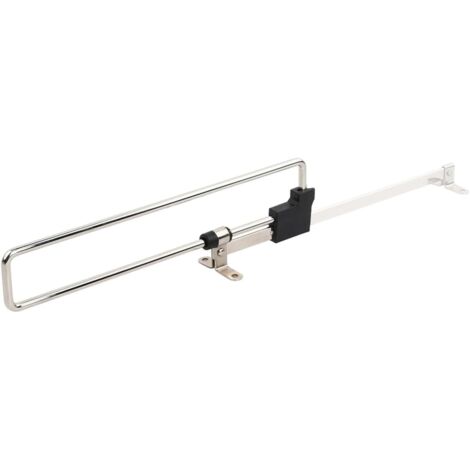 Perchero deslizante  Acero  Dimensiones: 350 mm  Plateado  Ideal para armarios o vestidores