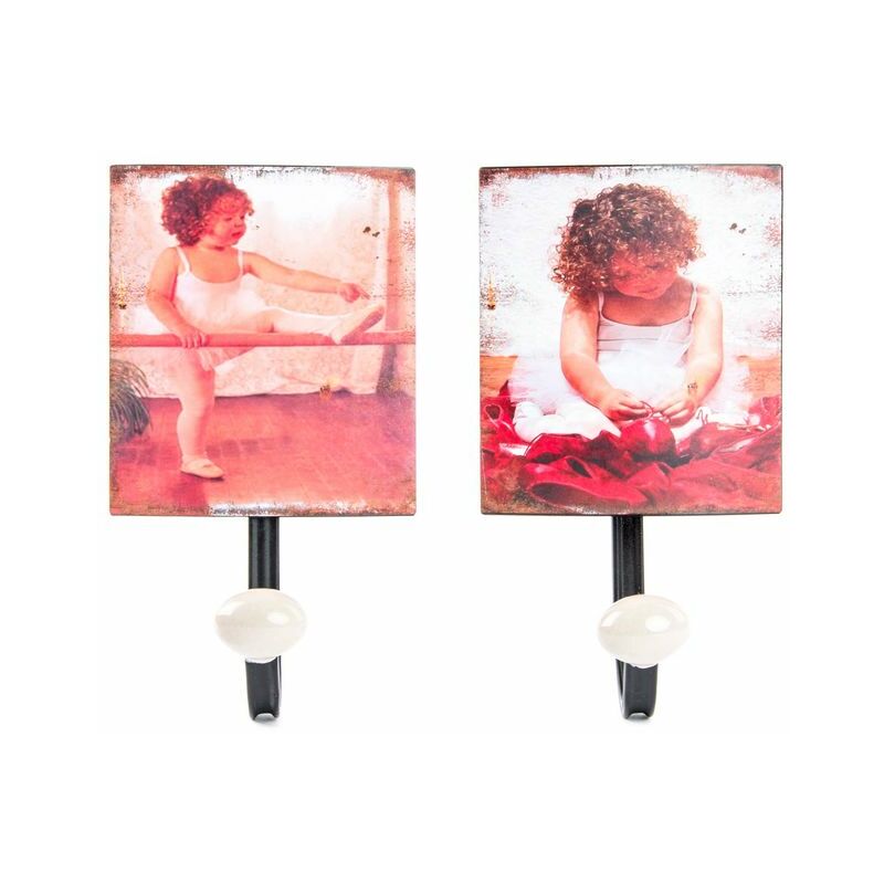 

Perchero DKD Home Decor Metal (2 pcs) (12 x 21 x 21 cm)