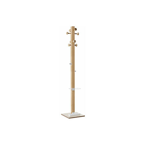 Perchero easyCloth madera maciza 8 ganchos grandes