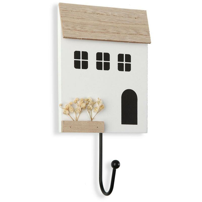 

Perchero House Blanco Metal Madera MDF