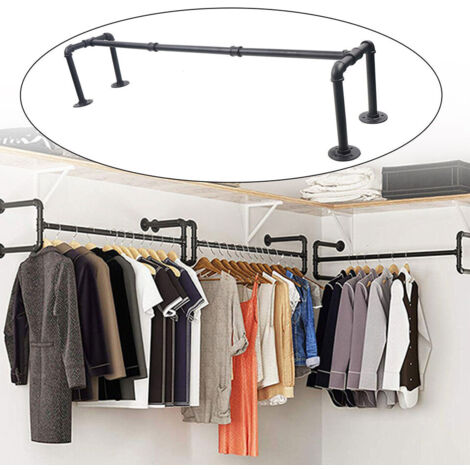 Perchero industrial de metal con cuatro cabezas Perchero de pared Perchero industrial de hierro 35-40KG