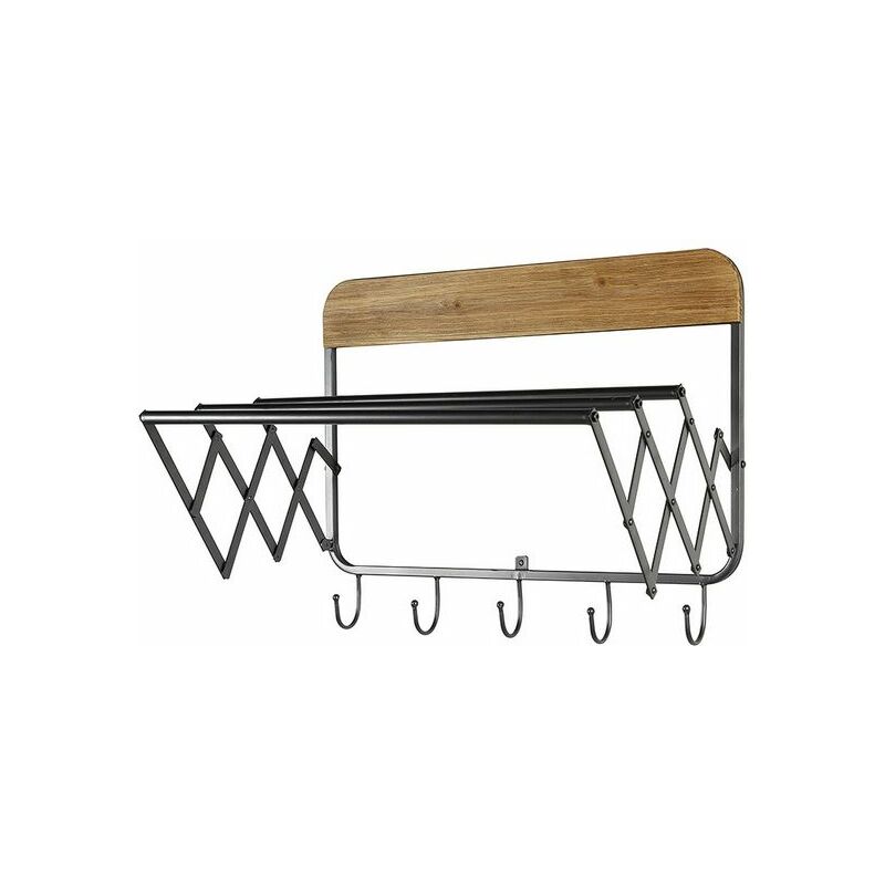 

Perchero Industrial Hierro Madera de abeto (60 x 40 x 48 cm)
