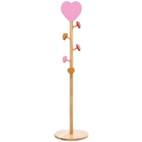 Perchero infantil corazón Solea Beige H135cm - Atmosphera créateur d'intérieur