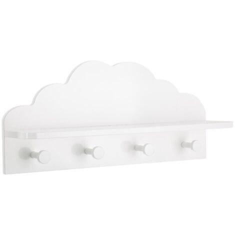 Perchero infantil 'Nuage' - blanco 22 x 48 cm - Atmosphera créateur d'intérieur