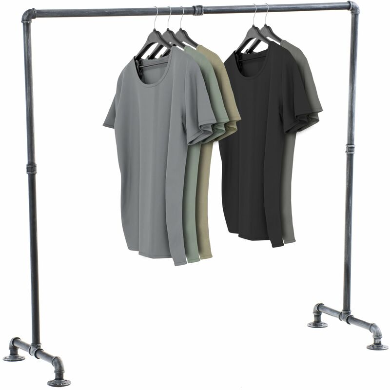 

Perchero Jersey Estilo Industrial Plateado 120 cm