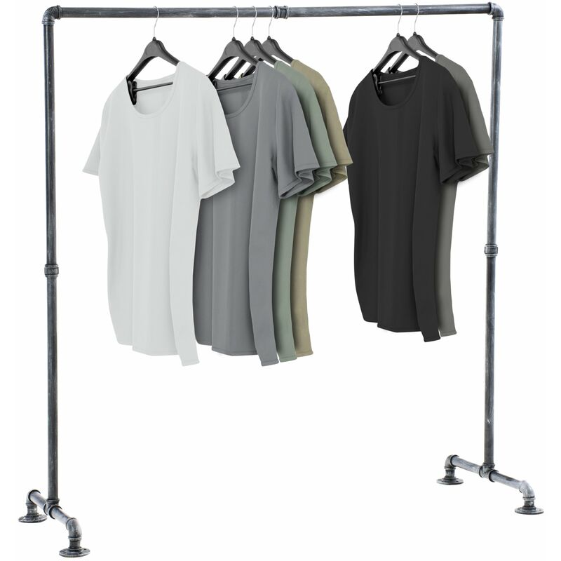 

Perchero Jersey Estilo Industrial Plateado 150 cm
