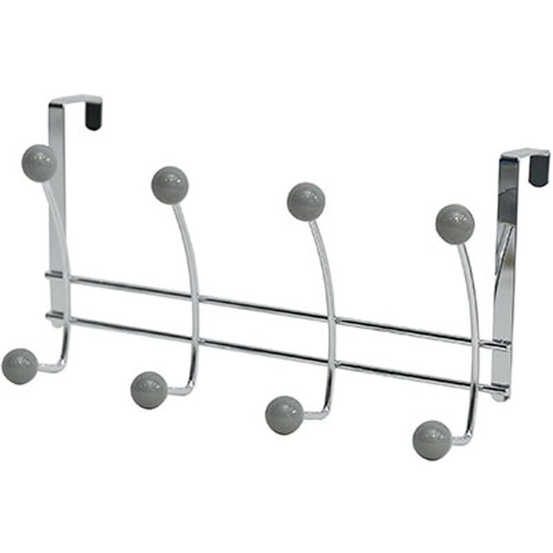 

Perchero Metal 8 Ganchos - Cromado/Gris