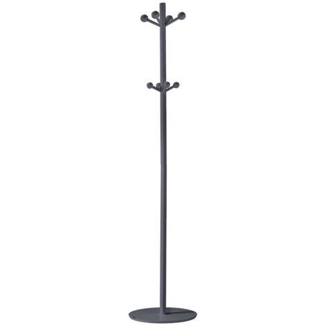 Perchero mod. 402 lacado en color azabache, 180 cm(alto)37 cm(ancho)37 cm(largo)
