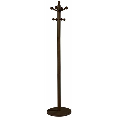 Perchero mod. 410 acabado lacado wengué, 170 cm(alto)35 cm(ancho)35 cm(largo)