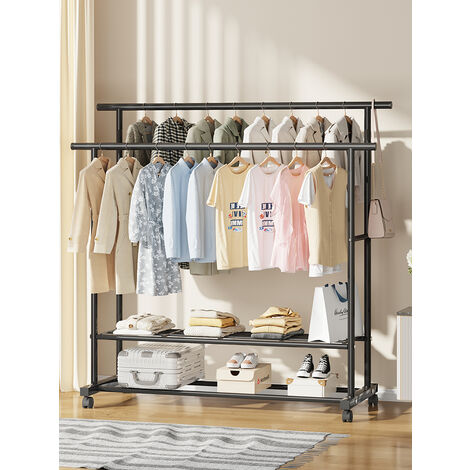 Rack Ropa Perchero De Piso Organizador Closet Para Colgar Decor Home Barra  Doble