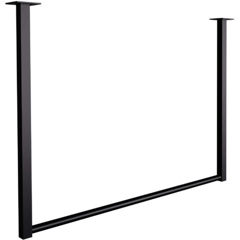 Perchero para colgar ropa 80x60 cm acero con recubrimiento de polvo negro 100008982
