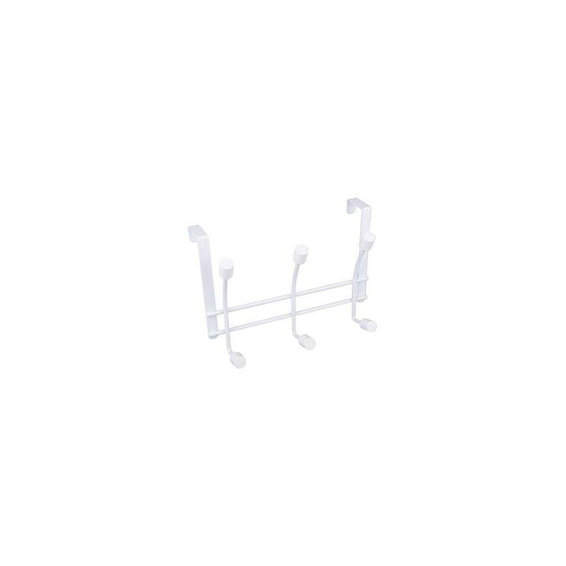 

Perchero para puertas 6 Ganchos Blanco