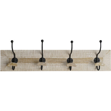Perchero Pared Mango Hierro 76X14X21 4Colg Decape