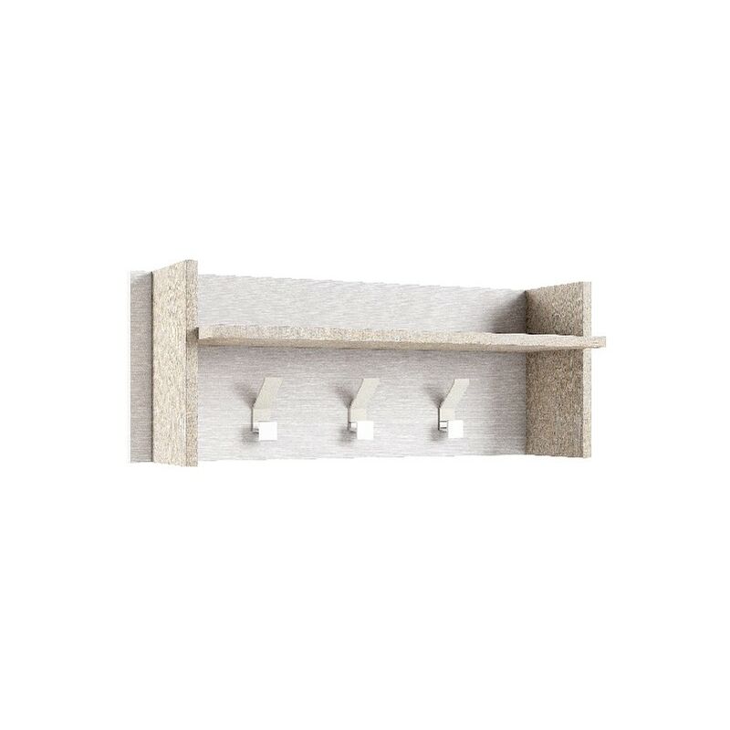 

Perchero Simply - Con 3 ganchos - Pared - para Entrada, Pasillo - Blanco, Madera en Tablero de particulas de melamina, 90 x 29 x 34 cm