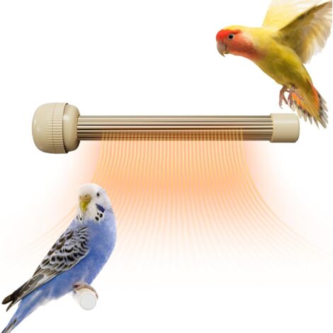 Perchoir chauffant pour perroquet - Barre chauffante - Anti - morsure -