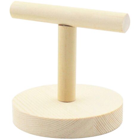 Perchoir en bois pour perroquet, support en T pour plateforme de jeu, jouets pour oiseaux pour affûtage des griffes, accessoire pour cage de perruche calopsitte.