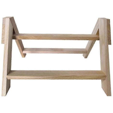 Perchoir en bois pour poules, grands oiseaux et perroquets, support trépied fait main en bois.