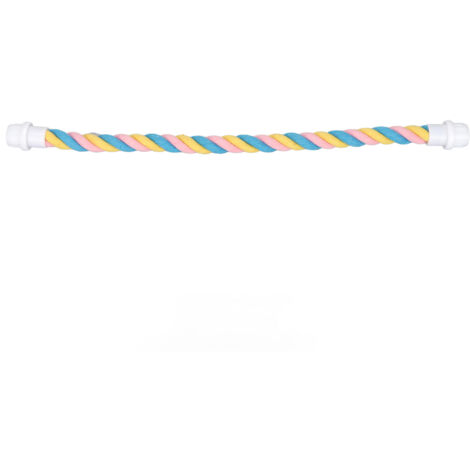 Perchoir en Corde Coloré pour Perroquets - 42cm - Confortable pour Perruches, Cacatoès et Inséparables