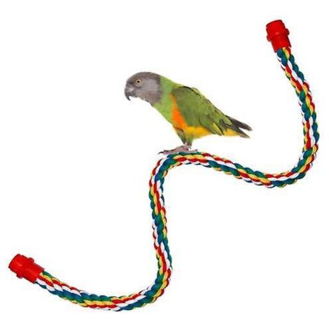 perchoir En Corde Pour Perruche/canari Longue 60cm Jouet  Mcher Jouet Corde De Coton Jouet Chelle Rotative Oiseau Jouet