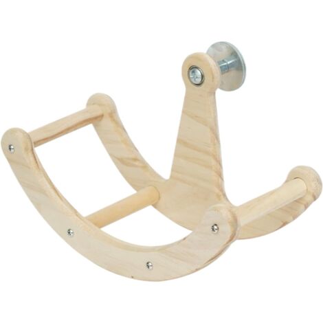 Perchoir pour Cage à Oiseaux Perchoir en Bois Rotatif et