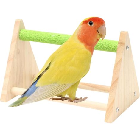 Perchoir pour Cage d'oiseaux - Accessoires D'Éducation Aviaire en Bois -