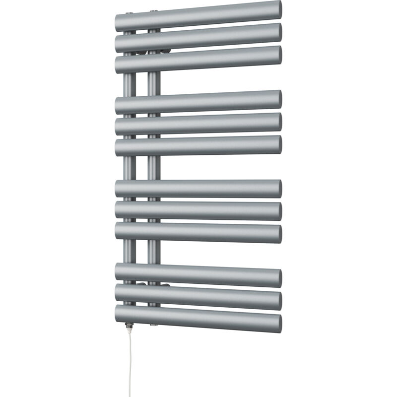 Image of Percival - Silver Electric Towel Rail&hellip;