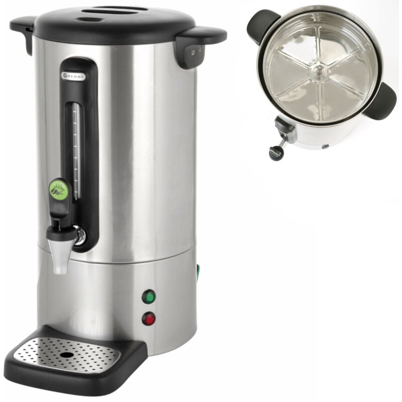 Cafetière percolateur avec robinet anti-goutte en acier Concept Line 7 l - Hendi 211434