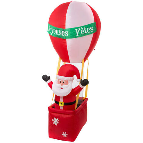 Père Noël gonflable Montgolfière