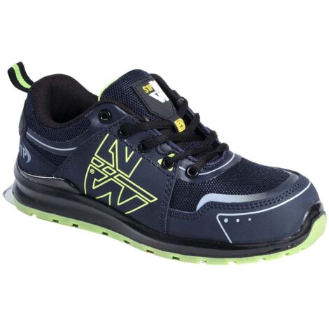PEREC CHAUSSURES BASSES DE SÉCURITÉ 7065 Marine , Jaune fluo 40
