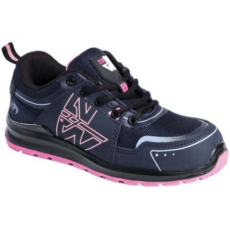 PEREC CHAUSSURES BASSES DE SÉCURITÉ 7065 Noir , Fushia 40