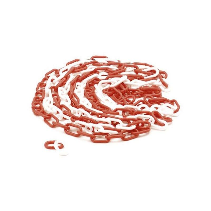 Image of Perel - red/white chain - 5 m
