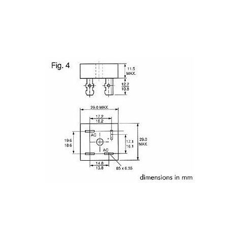 Perel 144946 ponte Gleich Richter, 100 V, 15 a, MB101