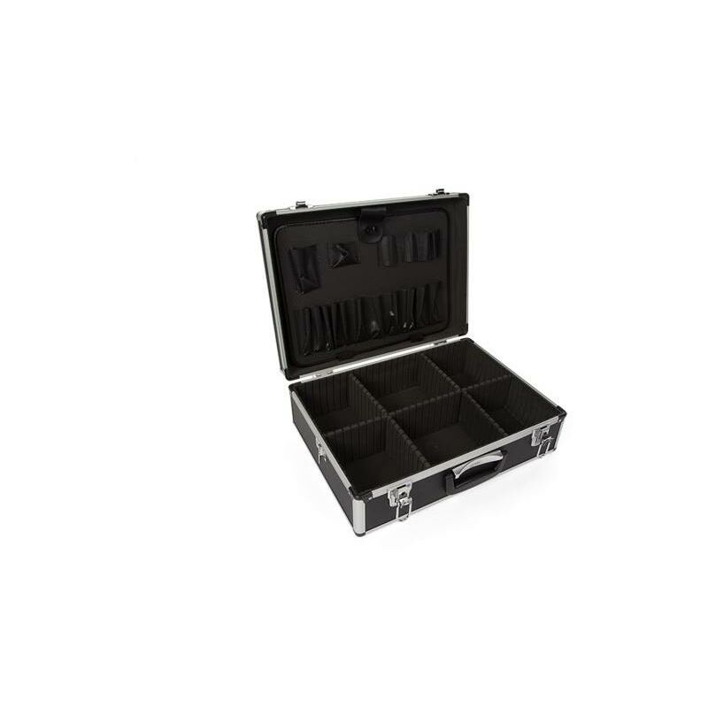 Image of Perel - tool case with aluminium frame - 455 x 330 x 152 mm - 22,8 l - black