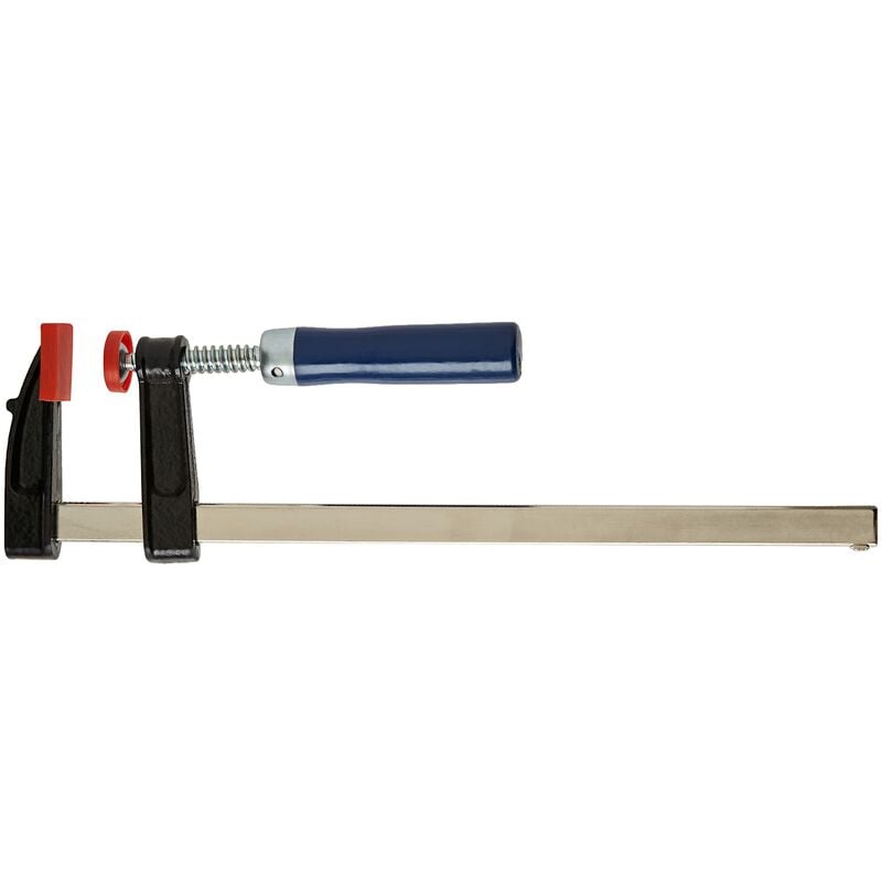 Toolland Morsetto f, 250 x 50 mm, 360 g, impugnatura ergonomica, presa rapida, blu