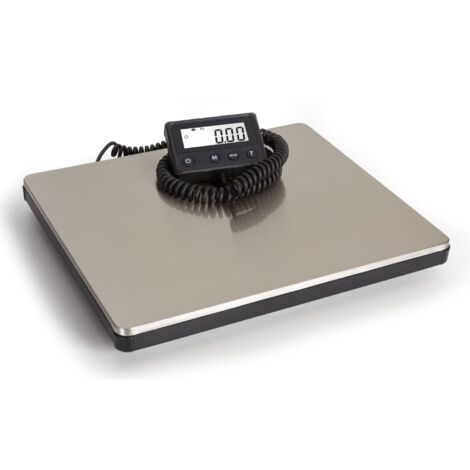 Perel – Balance postale numérique 100 kg – Affichage externe LCD rétroéclairé – Alimentation USB-C ou 2 piles AAA – Précision 10 g