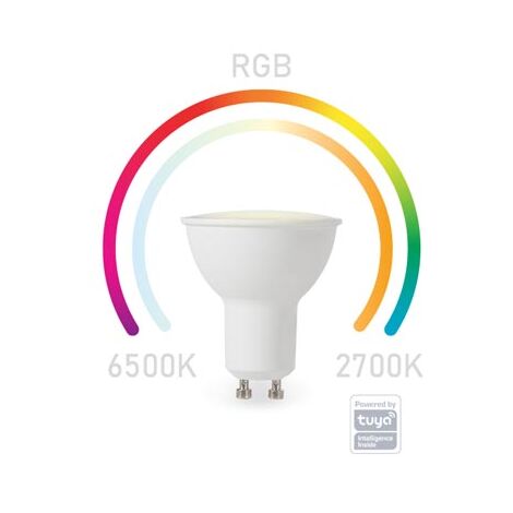 Perel BOMBILLA INTELIGENTE RGB SMART WIFI - COLOR BLANCO FRÍO & BLANCO CÁLIDO - GU10