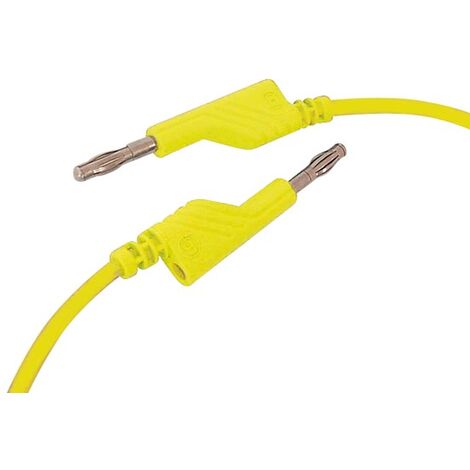 Perel Cordón de medición 4 mm 50 cm – Amarillo (mln-SIL/1)