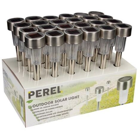 Perel CSOL04D iluminación al aire libre Acero inoxidable