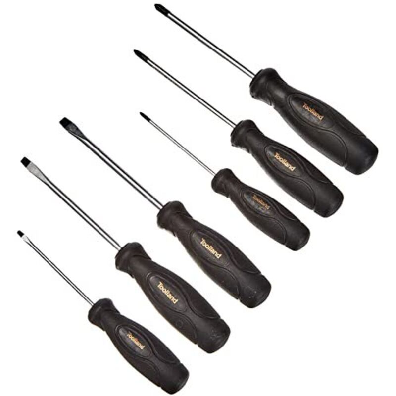 Toolland Set di cacciaviti a taglio/Phillips, 6 pezzi